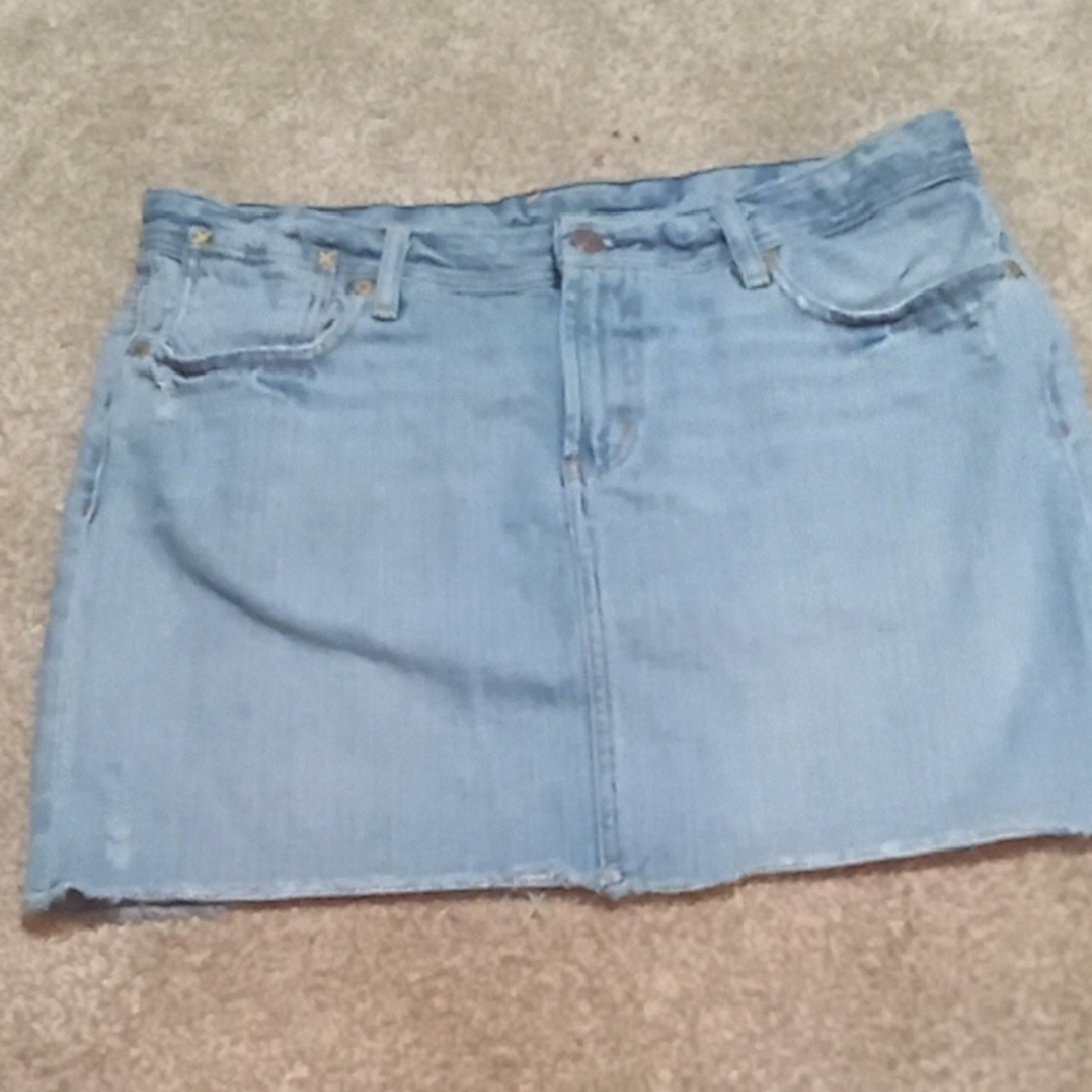Denim Mini Skirt OBO